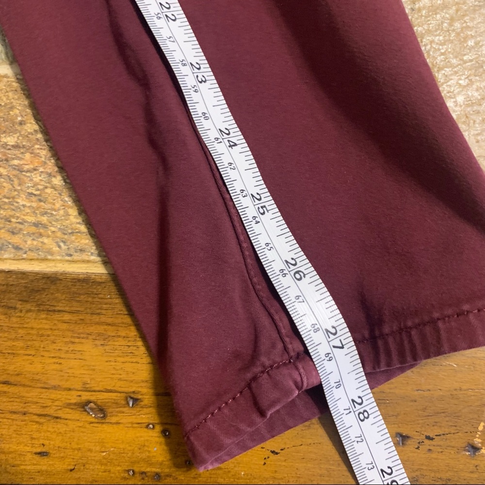 Madewell Skinny Skinny Burgundy Jeans Size 28 - Picture 10 of 14